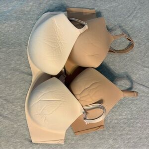 Victoria's Secret Cream and Tan Bras